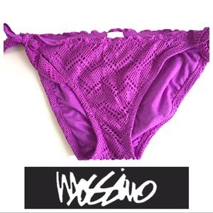 NWOT - Mossimo Fuscia Crocheted Bikini Bottom